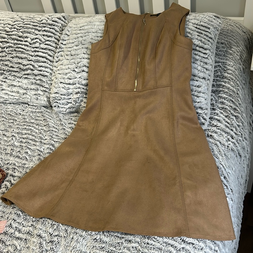 White House black market tan dress